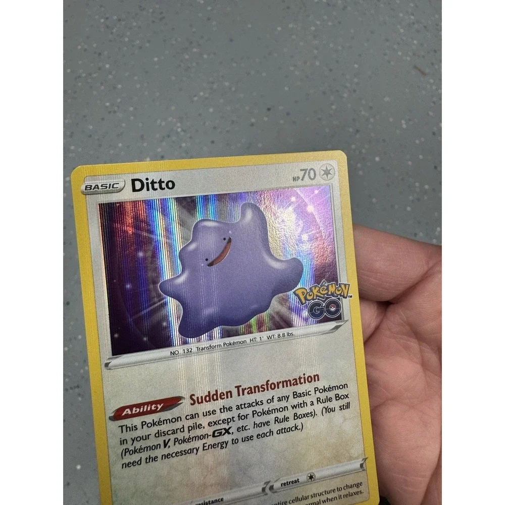 Pokemon GO Ditto 053/078 HOLO BLEED ERROR✨ Holo Rare Pokemon Holo NM/M clean!